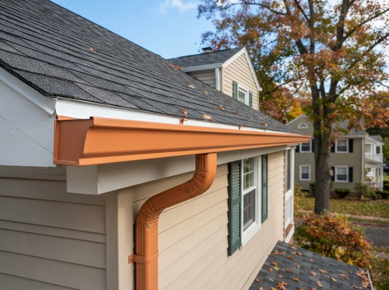 New gutter installation on New Jersey home New gutter installation on New Jersey home